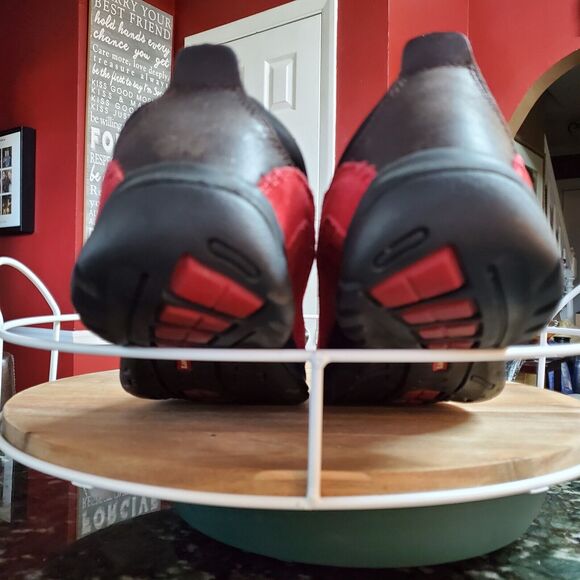 Lands End Women's All Weather Red Suede Leather Slip On Moc Shoes Size 8.5 B - Picture 7 of 16